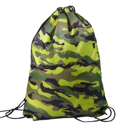 Polyester 210D 0.4cm CMYK Small Nylon Drawstring Bags
