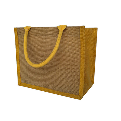 Reusable No Print 30x12x30cm 380gsm Jute Shopping Bag