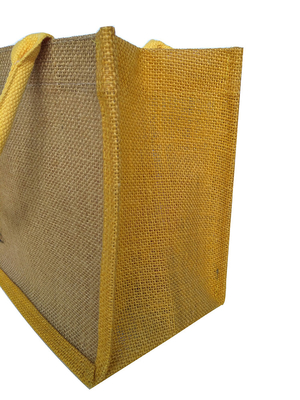 Reusable No Print 30x12x30cm 380gsm Jute Shopping Bag
