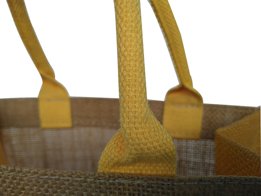 Reusable No Print 30x12x30cm 380gsm Jute Shopping Bag