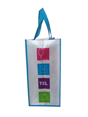 Light Laminated  Handle PE SGS 50x2.5cm 9gsm PP Non Woven Bag