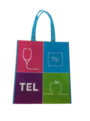 Light Laminated  Handle PE SGS 50x2.5cm 9gsm PP Non Woven Bag