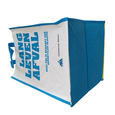 Blue 35x30x39.5cm 100gsm Woven Promotional Bags