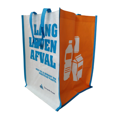 Blue 35x30x39.5cm 100gsm Woven Promotional Bags