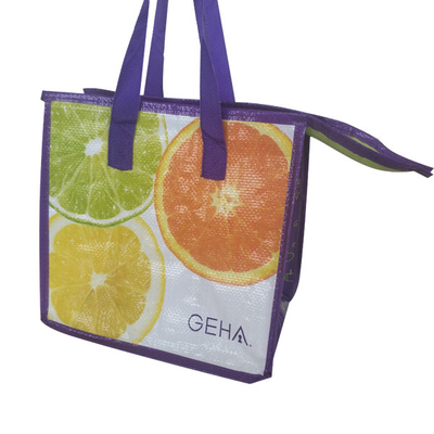 Waterproof 100pcs OEM 23x26x16cm Insulated Tote Lunch Bag