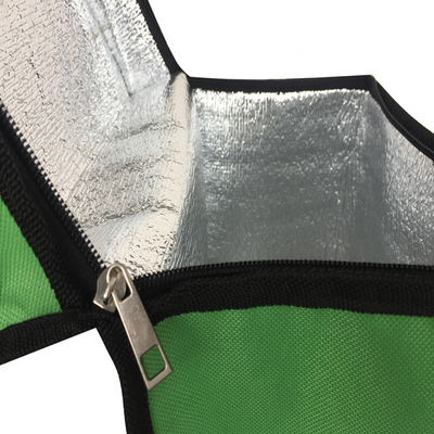 600D Polyester Lunch PVC 24x15x28cm Eco Friendly Cooler Bags