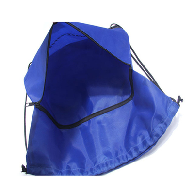 Green 2 Color RPET 0.4cm 22x40cm Nylon Drawstring Bags