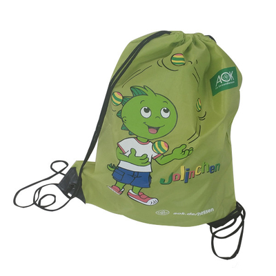 Polyester CMYK 34x45cm 210D Eco Friendly Drawstring Bags