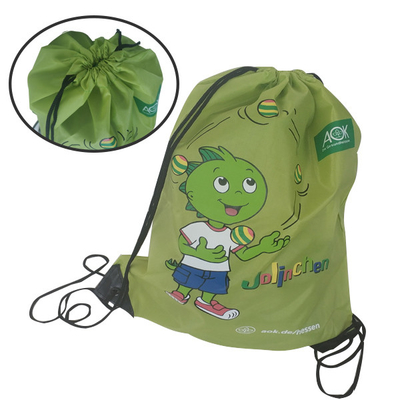 Polyester CMYK 34x45cm 210D Eco Friendly Drawstring Bags
