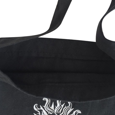 10OZ Black 1 Color 190T 25X27cm Cotton Recycle Bag