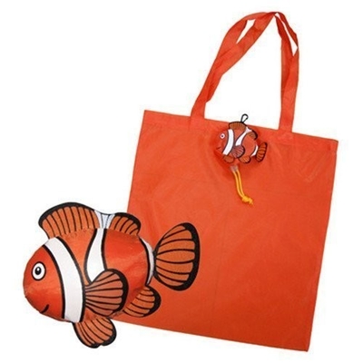 Fish Colorful 210D 40x50cm CMYK Nylon Folding Shopping Bag