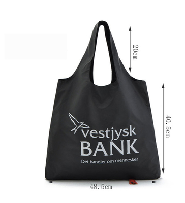 1 Color Printing Polyester 40cmx60cm 190T Folding Tote Bag