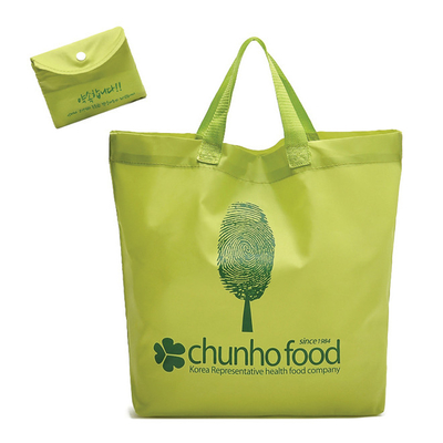 Reusable tote 190T 11x9cm Nylon Folding Shopping Bag