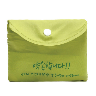 Reusable tote 190T 11x9cm Nylon Folding Shopping Bag
