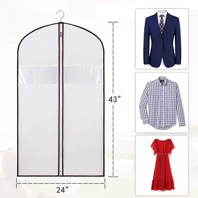Men Zippered Non Woven Fabric CMYK 9gsm 60x90cm Suit Holder