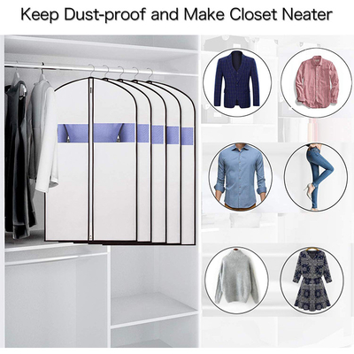 Men Zippered Non Woven Fabric CMYK 9gsm 60x90cm Suit Holder