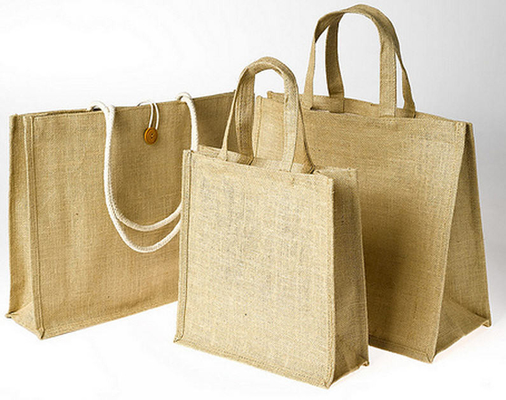 Burlap Reusable 40x14x34cm 390gsm Jute Shopping Bag