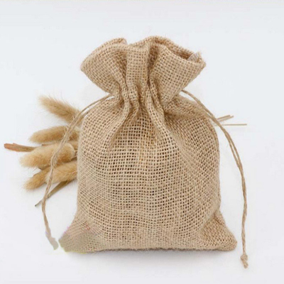 Drawstring 20cm 50cm String Jute Shopping Bag