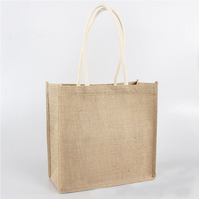 Shopping Natural Color 30xx12x30cm 380gsm Jute Grocery Bags