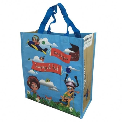 4 Color Printing 2.5x60cm 30x10x40cm 120gsm RPET Bag
