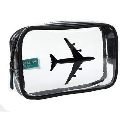 OEM Clear Handle Cosmetic 18x5x8cm PVC Pencil Bag