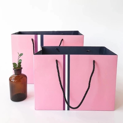 Washable 21x11x27cm 350g UV CMYK 160gsm Non Woven Paper Bag