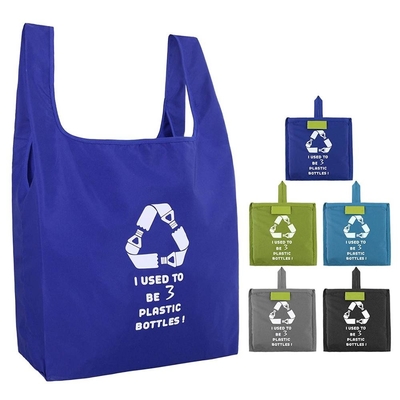 RPET 30cm 36x38cm PEVA Foldable Reusable Grocery Bags