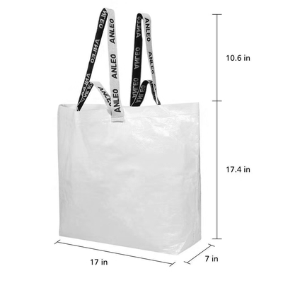 Full Color OEM Supermarkets 30cm AZO Free 100gsm RPET Bag