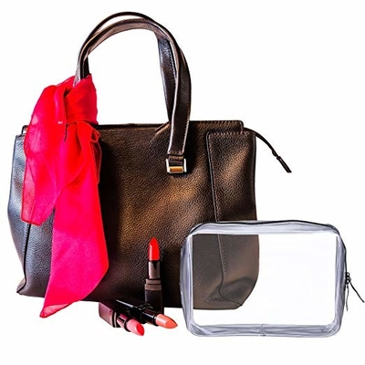 BSCI Zipper Clear PVC 0.5mm 160gsm CMYK PVC Pencil Bag