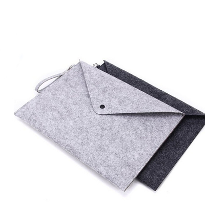 Grey OEM Packing 33.5cmx24cm Sleeve Felt Tote Bag