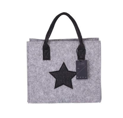 300mm Grey Felt Handbag