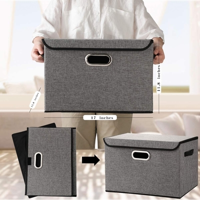 Clothing 10L 10KG 32x32x16cm Foldable Fabric Box