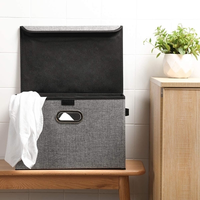 Clothing 10L 10KG 32x32x16cm Foldable Fabric Box