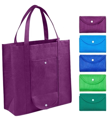 Eco Friendly 35X40X15cm CMYK 50pcs Foldable Non Woven Bag