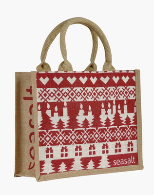OEM Tote Women Beach 45x15x33cm Jute Shopping Bag