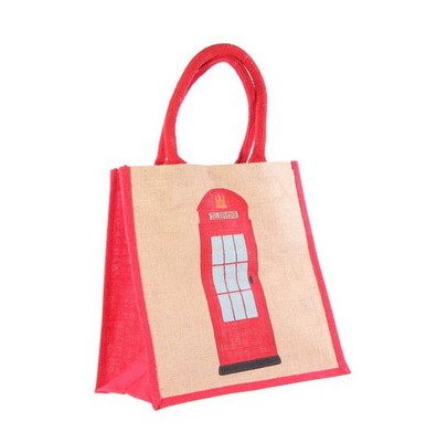 OEM Tote Women Beach 45x15x33cm Jute Shopping Bag