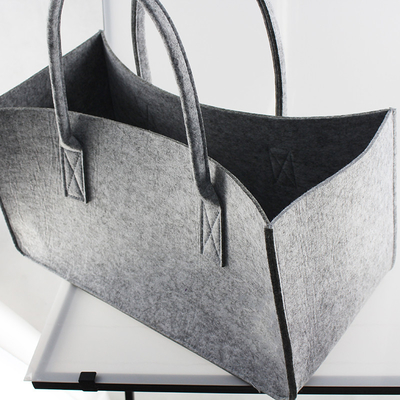 Lady Shopping 40cmx28cmx23cm 5mm Thickness Felt Tote Bag