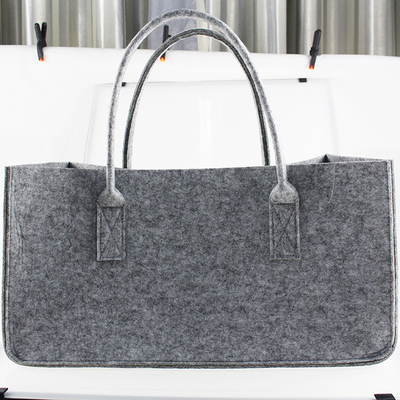 Lady Shopping 40cmx28cmx23cm 5mm Thickness Felt Tote Bag