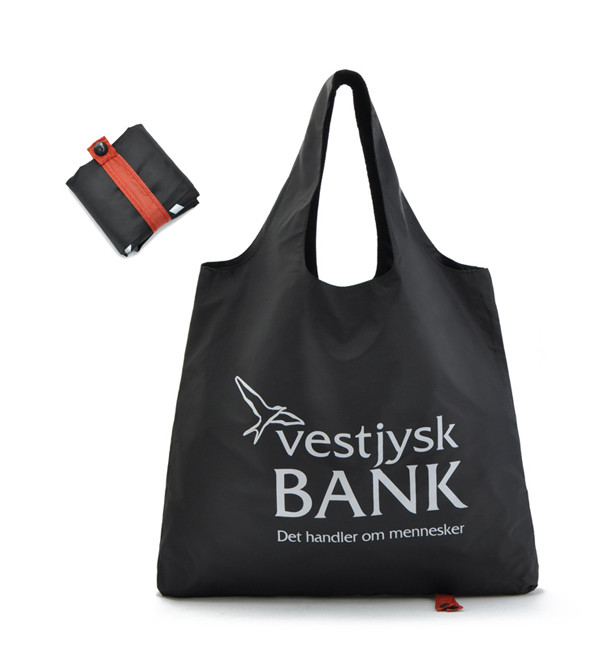 1 Color Printing Polyester 40cmx60cm 190T Folding Tote Bag
